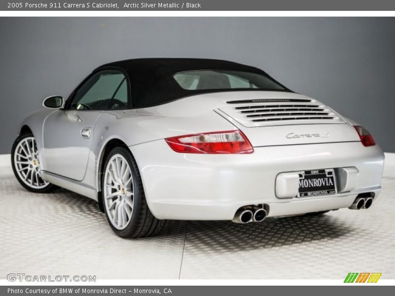 Arctic Silver Metallic / Black 2005 Porsche 911 Carrera S Cabriolet