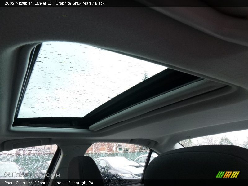 Graphite Gray Pearl / Black 2009 Mitsubishi Lancer ES