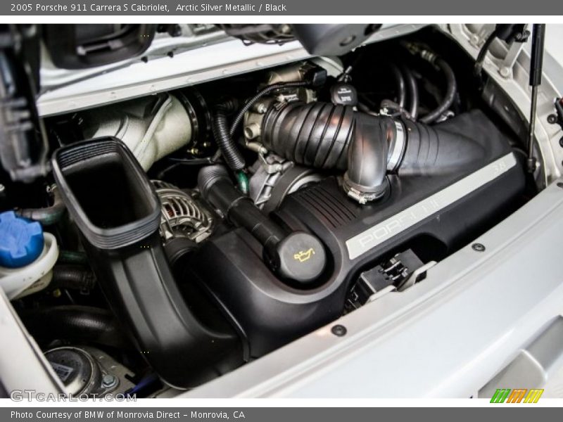 Arctic Silver Metallic / Black 2005 Porsche 911 Carrera S Cabriolet