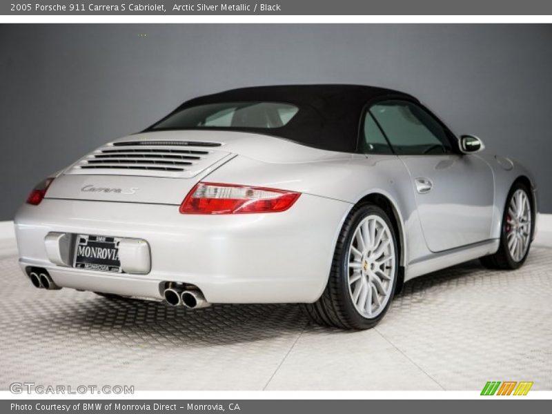 Arctic Silver Metallic / Black 2005 Porsche 911 Carrera S Cabriolet