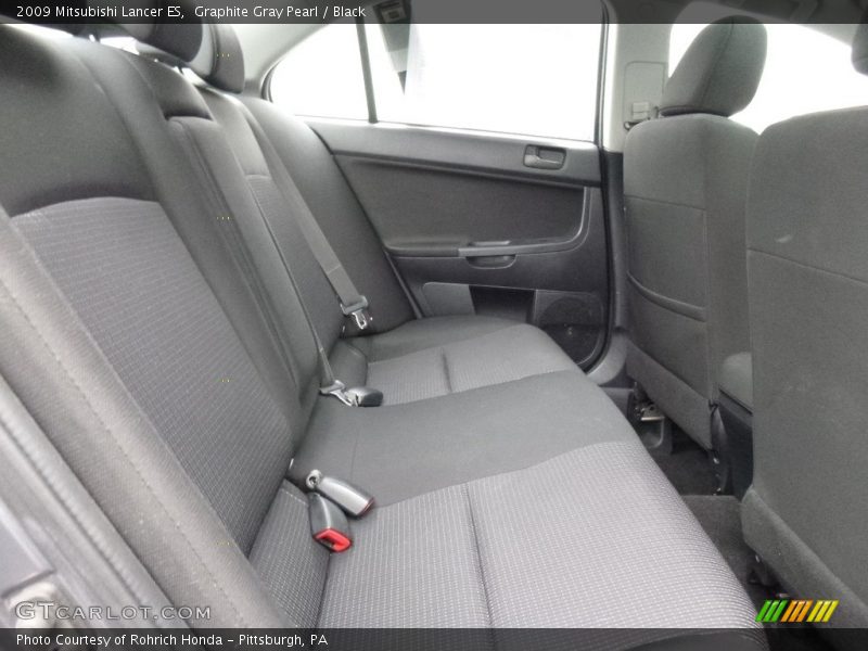 Graphite Gray Pearl / Black 2009 Mitsubishi Lancer ES