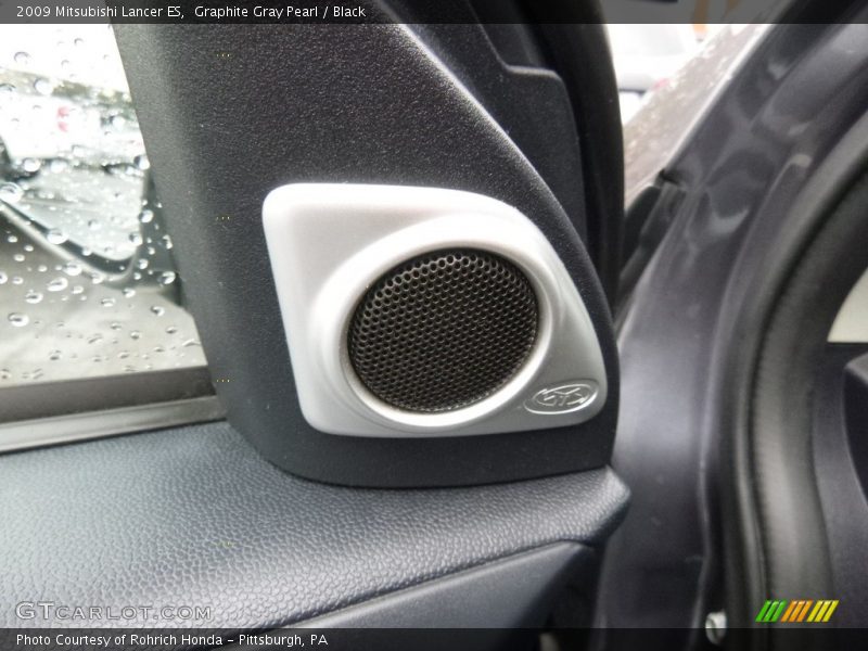 Graphite Gray Pearl / Black 2009 Mitsubishi Lancer ES