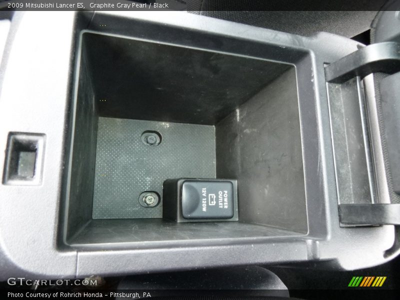Graphite Gray Pearl / Black 2009 Mitsubishi Lancer ES