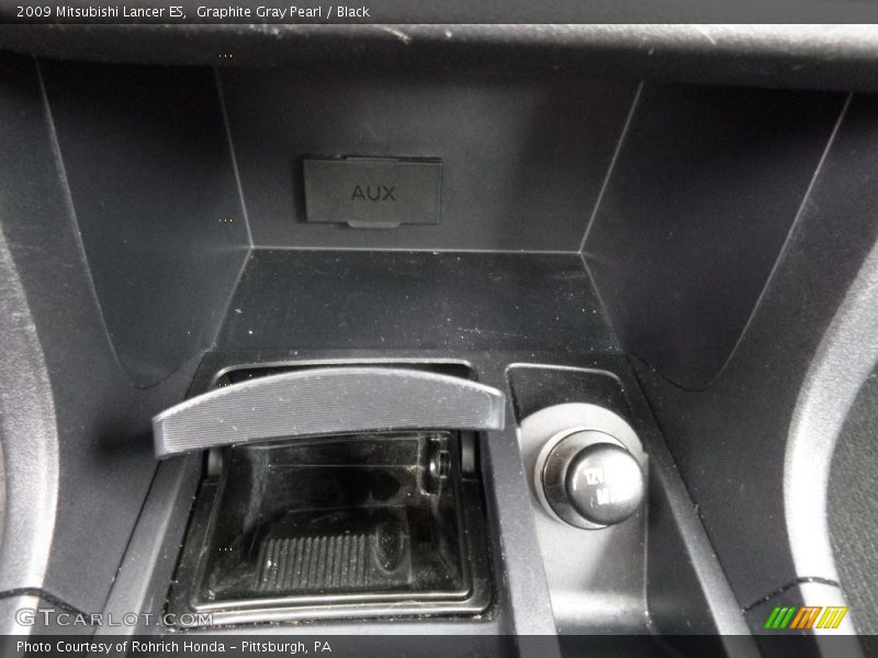 Graphite Gray Pearl / Black 2009 Mitsubishi Lancer ES