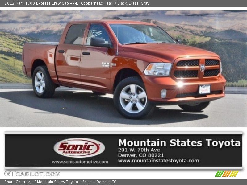 Copperhead Pearl / Black/Diesel Gray 2013 Ram 1500 Express Crew Cab 4x4