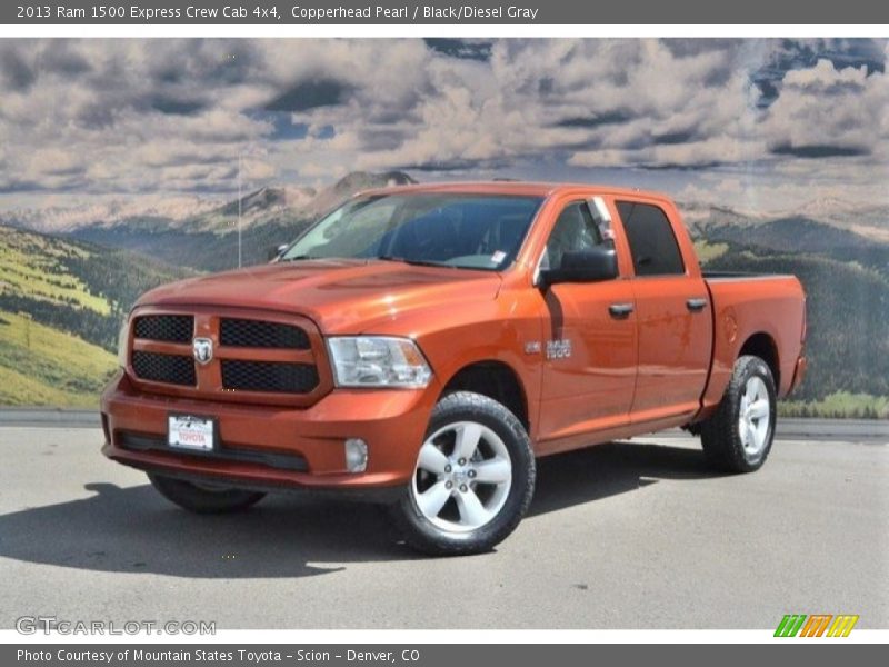 Copperhead Pearl / Black/Diesel Gray 2013 Ram 1500 Express Crew Cab 4x4