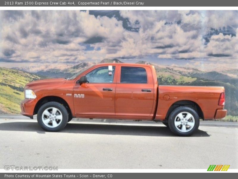 Copperhead Pearl / Black/Diesel Gray 2013 Ram 1500 Express Crew Cab 4x4