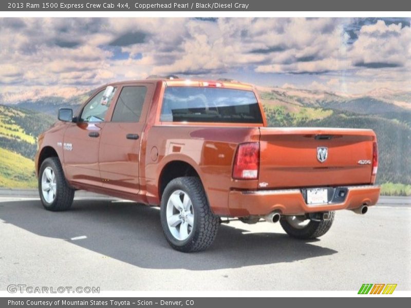 Copperhead Pearl / Black/Diesel Gray 2013 Ram 1500 Express Crew Cab 4x4