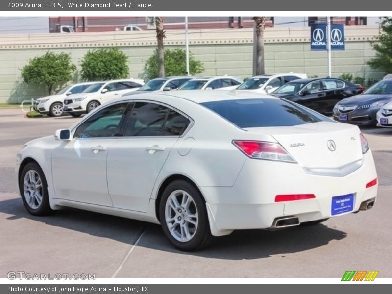 White Diamond Pearl / Taupe 2009 Acura TL 3.5