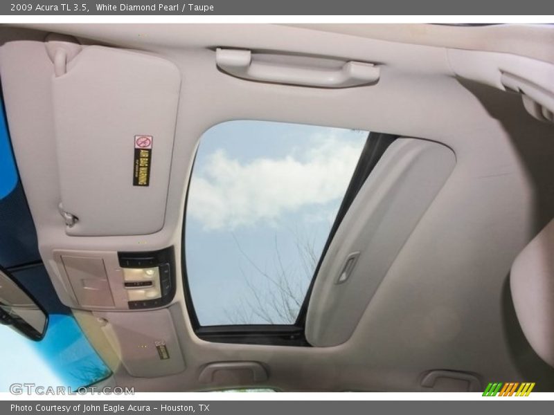 White Diamond Pearl / Taupe 2009 Acura TL 3.5
