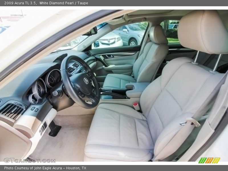 White Diamond Pearl / Taupe 2009 Acura TL 3.5
