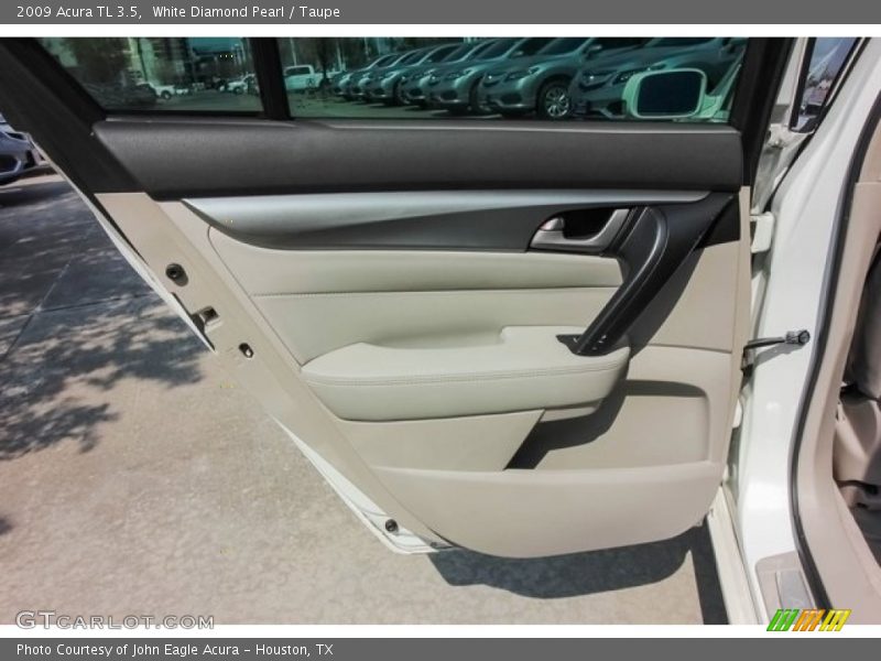 White Diamond Pearl / Taupe 2009 Acura TL 3.5
