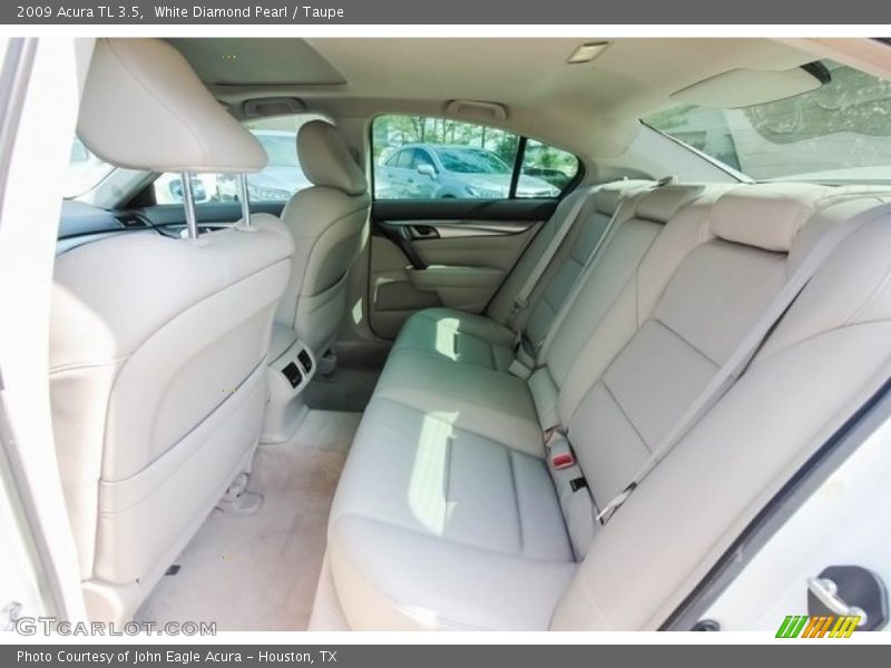 White Diamond Pearl / Taupe 2009 Acura TL 3.5
