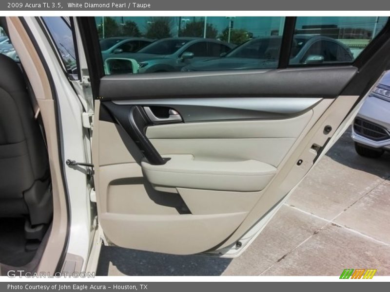 White Diamond Pearl / Taupe 2009 Acura TL 3.5