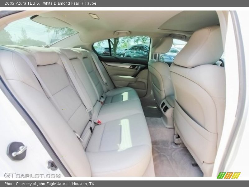 White Diamond Pearl / Taupe 2009 Acura TL 3.5