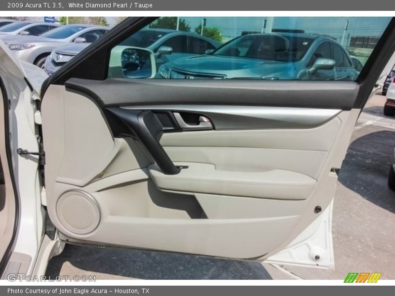 White Diamond Pearl / Taupe 2009 Acura TL 3.5