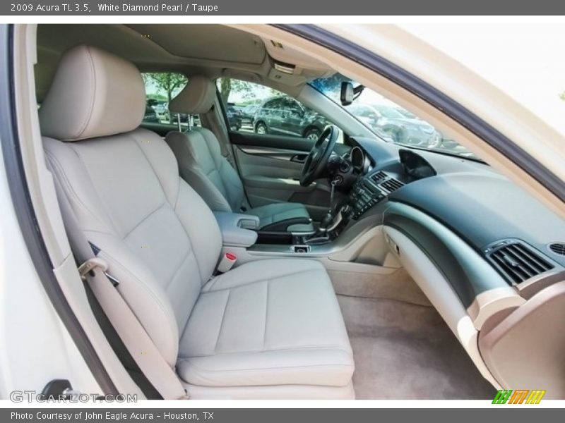 White Diamond Pearl / Taupe 2009 Acura TL 3.5