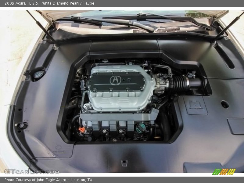 White Diamond Pearl / Taupe 2009 Acura TL 3.5