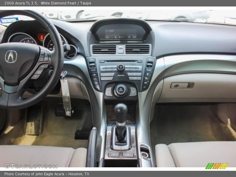 White Diamond Pearl / Taupe 2009 Acura TL 3.5