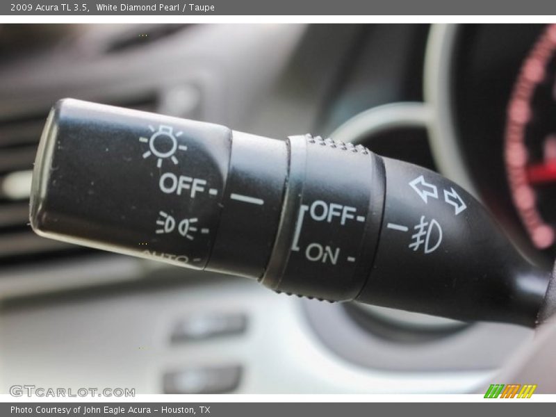White Diamond Pearl / Taupe 2009 Acura TL 3.5