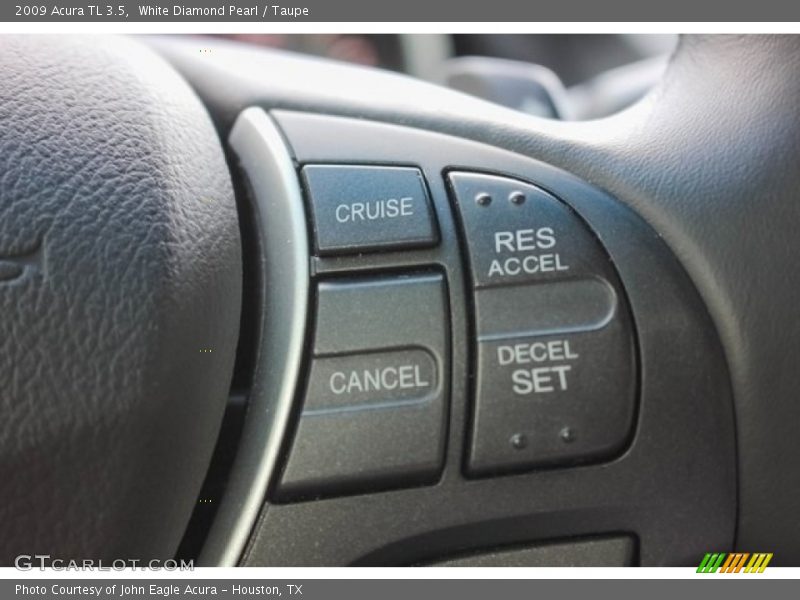 White Diamond Pearl / Taupe 2009 Acura TL 3.5
