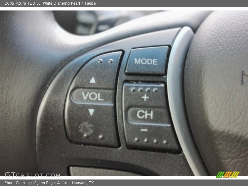 White Diamond Pearl / Taupe 2009 Acura TL 3.5