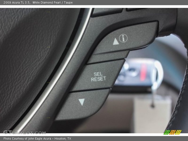 White Diamond Pearl / Taupe 2009 Acura TL 3.5