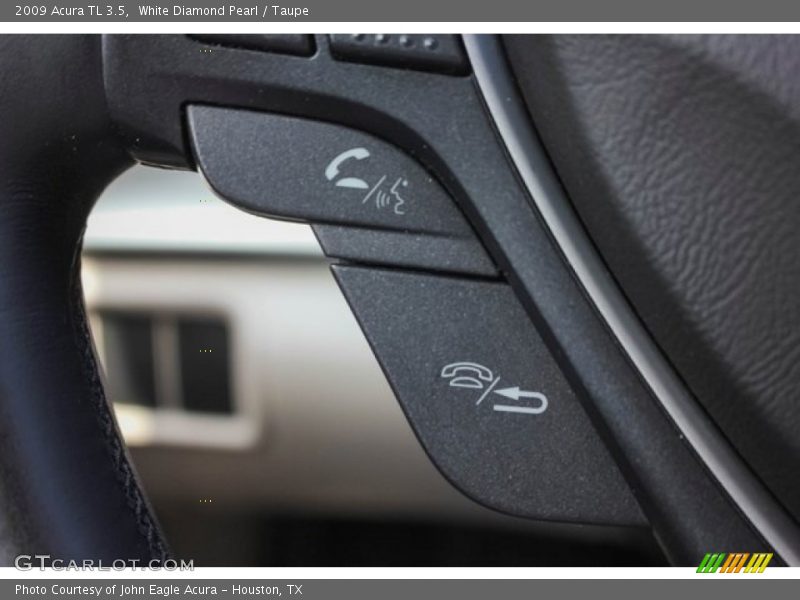 White Diamond Pearl / Taupe 2009 Acura TL 3.5
