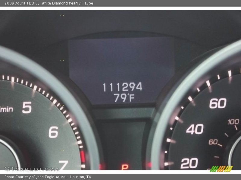 White Diamond Pearl / Taupe 2009 Acura TL 3.5