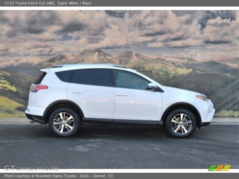 Super White / Black 2016 Toyota RAV4 XLE AWD