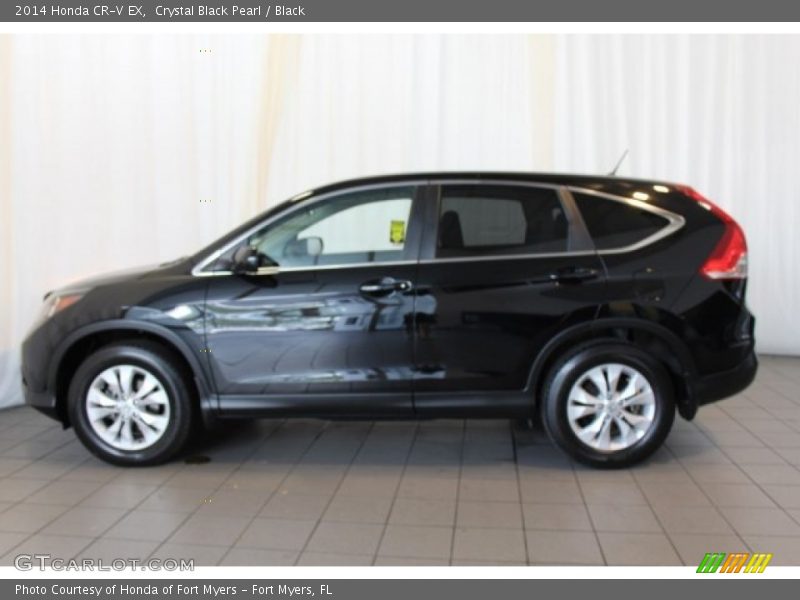 Crystal Black Pearl / Black 2014 Honda CR-V EX