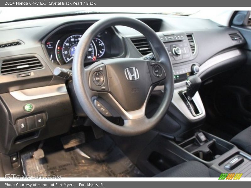 Crystal Black Pearl / Black 2014 Honda CR-V EX