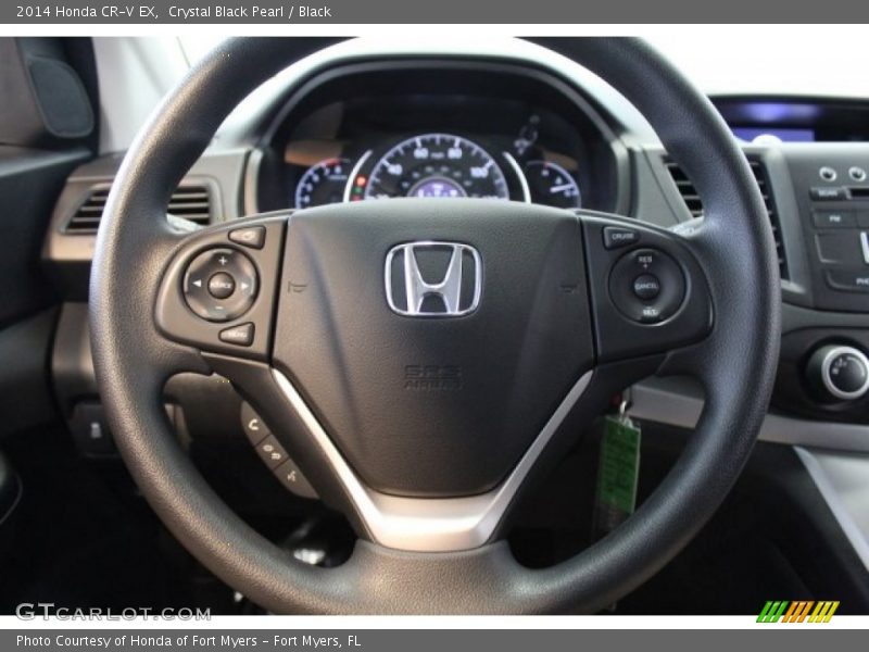 Crystal Black Pearl / Black 2014 Honda CR-V EX