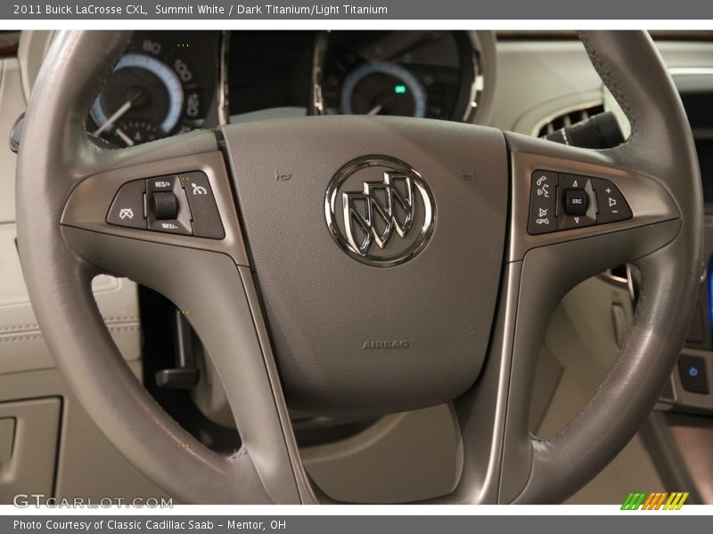 Summit White / Dark Titanium/Light Titanium 2011 Buick LaCrosse CXL