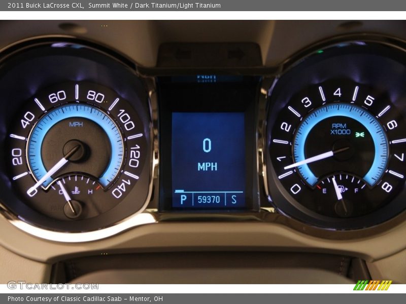 Summit White / Dark Titanium/Light Titanium 2011 Buick LaCrosse CXL