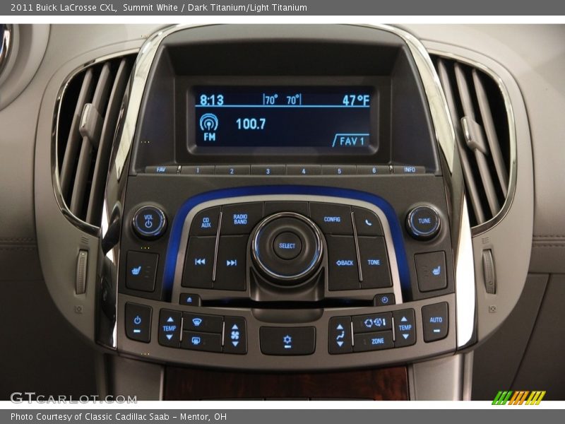 Summit White / Dark Titanium/Light Titanium 2011 Buick LaCrosse CXL