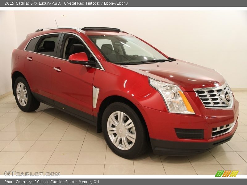 Crystal Red Tintcoat / Ebony/Ebony 2015 Cadillac SRX Luxury AWD