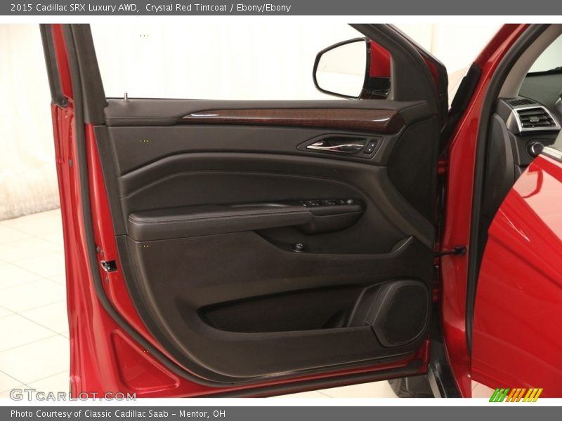 Crystal Red Tintcoat / Ebony/Ebony 2015 Cadillac SRX Luxury AWD