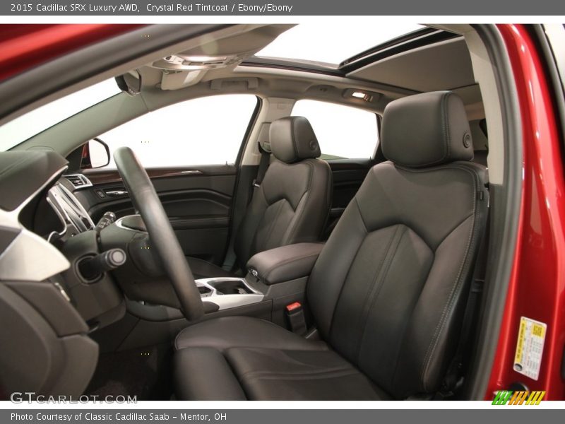 Crystal Red Tintcoat / Ebony/Ebony 2015 Cadillac SRX Luxury AWD