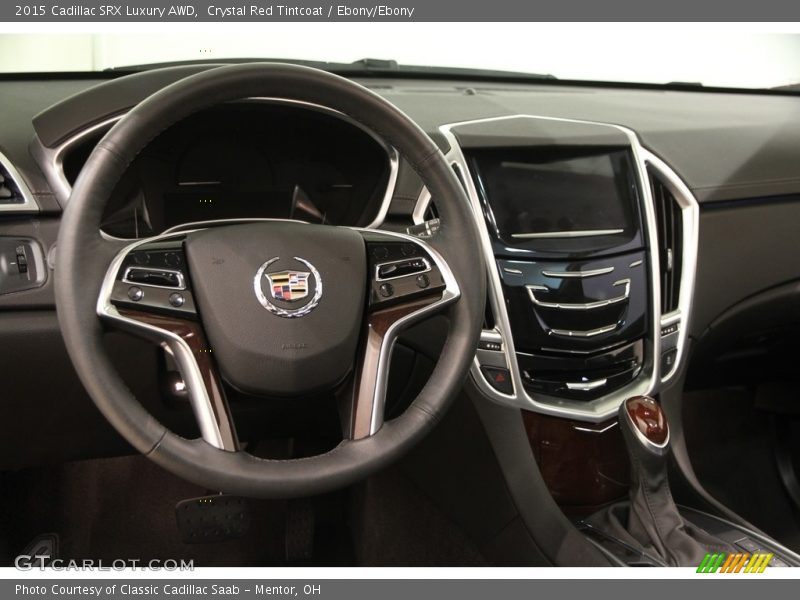 Crystal Red Tintcoat / Ebony/Ebony 2015 Cadillac SRX Luxury AWD