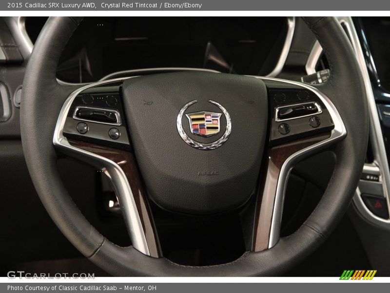 Crystal Red Tintcoat / Ebony/Ebony 2015 Cadillac SRX Luxury AWD