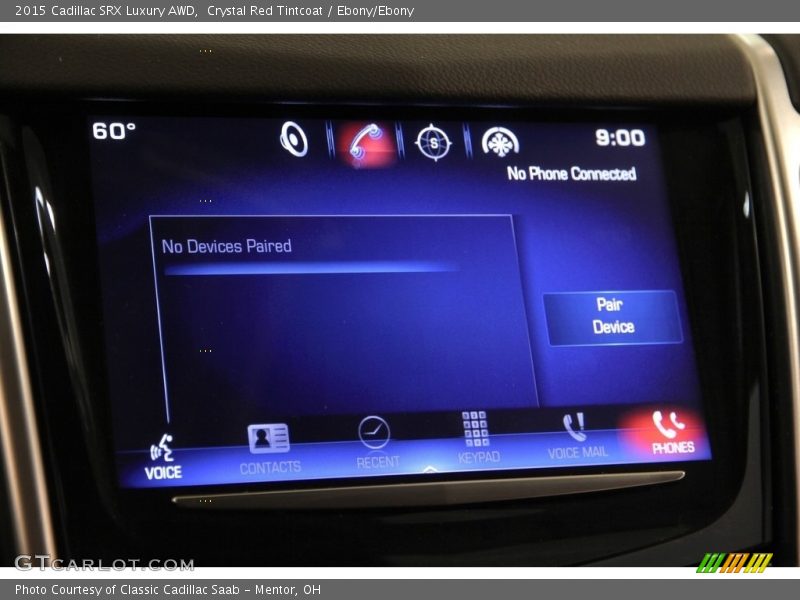 Crystal Red Tintcoat / Ebony/Ebony 2015 Cadillac SRX Luxury AWD