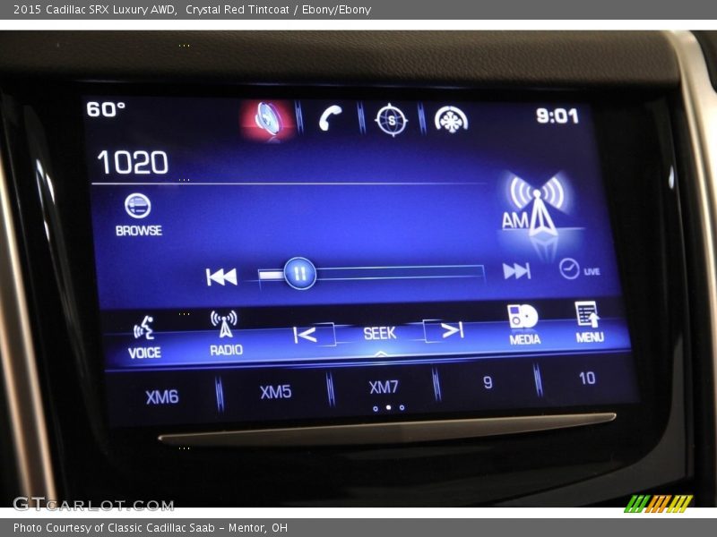 Crystal Red Tintcoat / Ebony/Ebony 2015 Cadillac SRX Luxury AWD