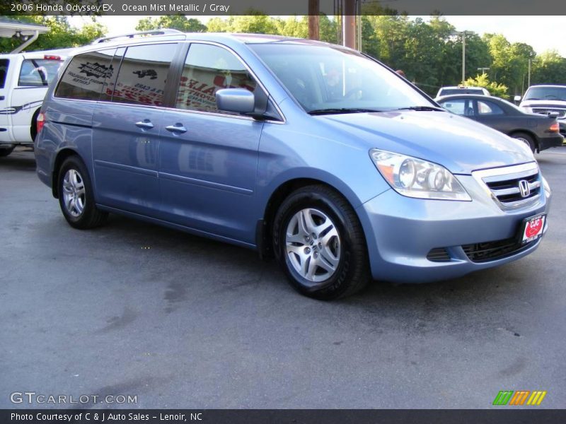 Ocean Mist Metallic / Gray 2006 Honda Odyssey EX