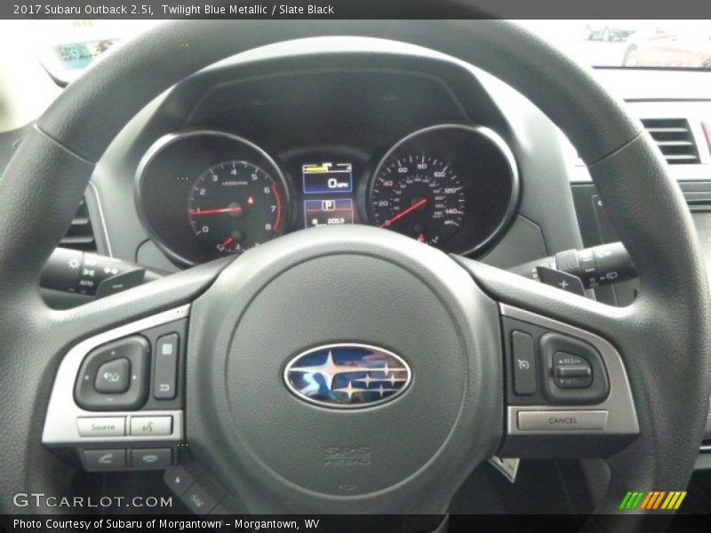 Twilight Blue Metallic / Slate Black 2017 Subaru Outback 2.5i