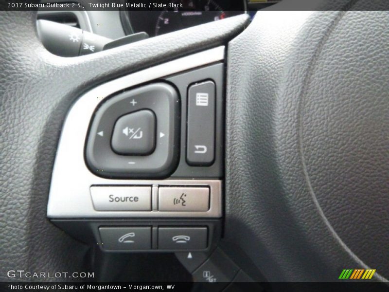 Twilight Blue Metallic / Slate Black 2017 Subaru Outback 2.5i
