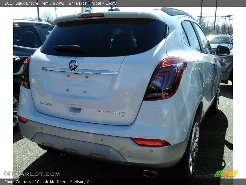 White Frost Tricoat / Ebony 2017 Buick Encore Premium AWD