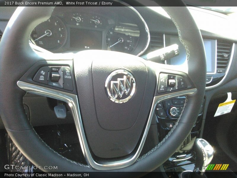 White Frost Tricoat / Ebony 2017 Buick Encore Premium AWD