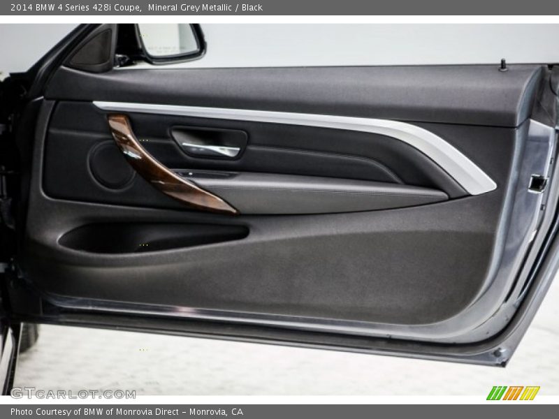 Mineral Grey Metallic / Black 2014 BMW 4 Series 428i Coupe