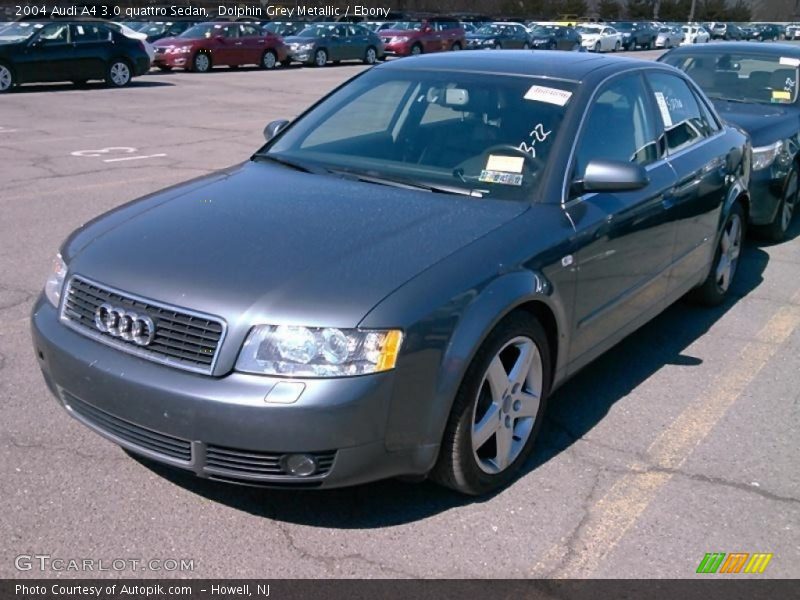 Dolphin Grey Metallic / Ebony 2004 Audi A4 3.0 quattro Sedan